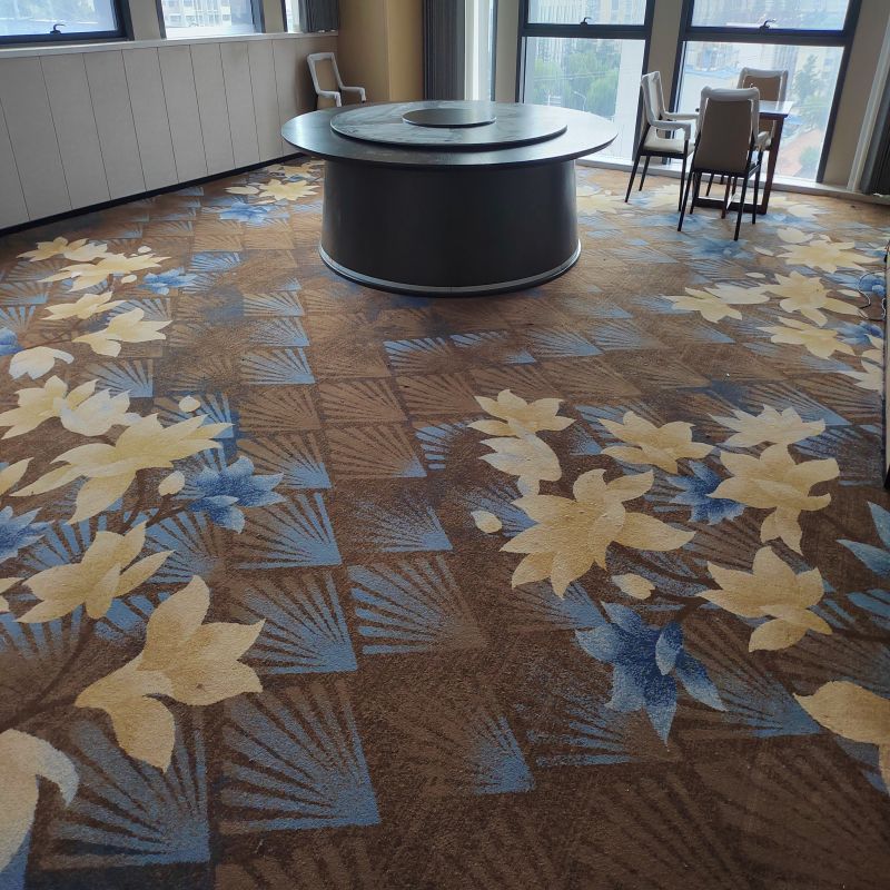 Commercial Axminster Wool Carpet for Luxury Hotel Restaurants