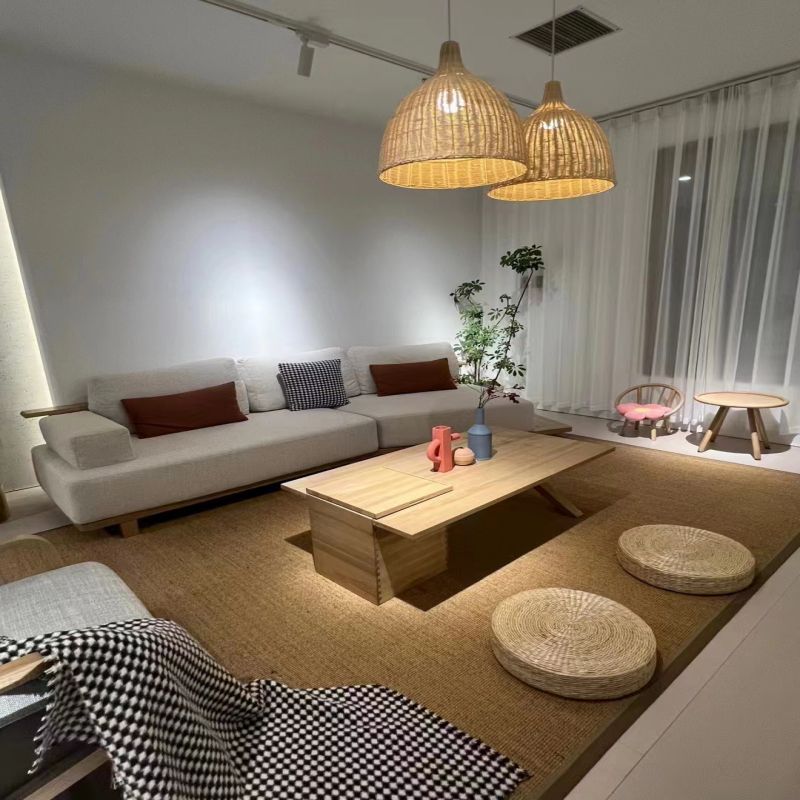 Sisal carpet is easy to clean with its natural fibers and colors