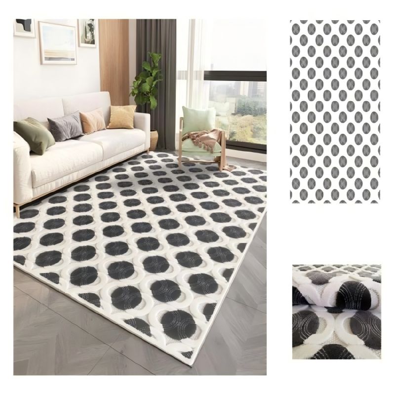 Flat weave Rugs High Shrinkage Polyester Living Room Rugs