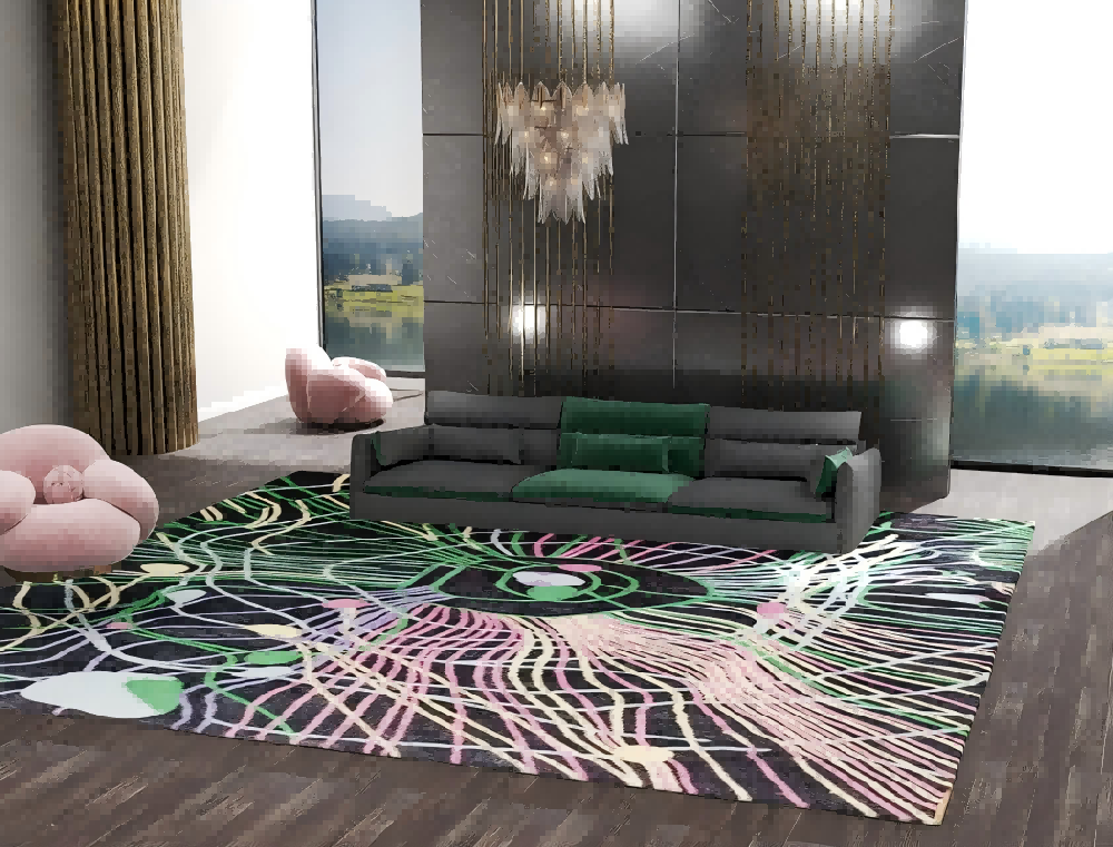 Luxury Hand-Tufted Lobby Carpet