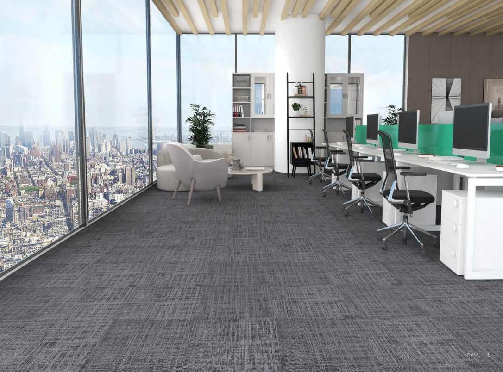 POE Backing Carpet Tiles with Fiberglass Reinforcement | MJS Innovation